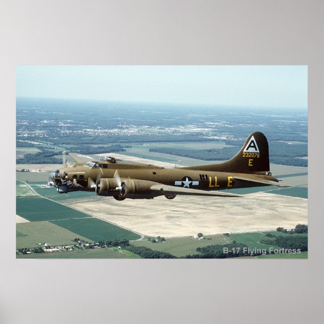 Póster B-17 poster de la Fortaleza Voladora 2 (Frente)