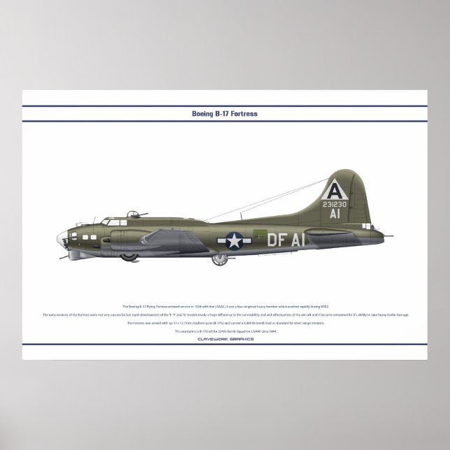 PÓSTER B-17G EE.UU. 324BS 1 (Frente)