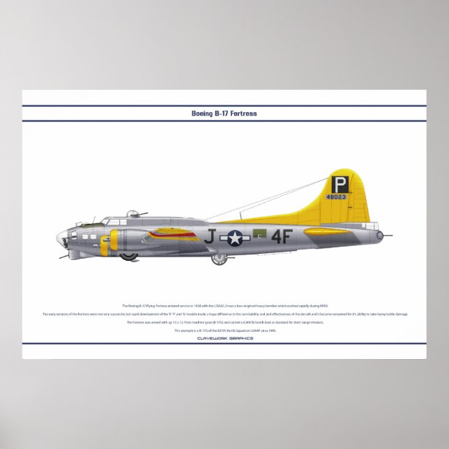 PÓSTER B-17G EE.UU. 837BS 1 (Frente)