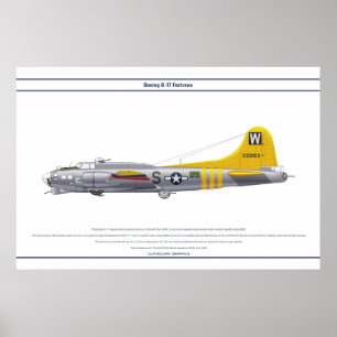Póster B-17G los E.E.U.U. 835BS 1