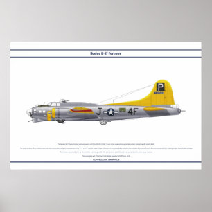 Póster B-17G los E.E.U.U. 837BS 1