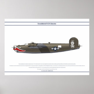 PÓSTER B-24J EE.UU. 90BG 1
