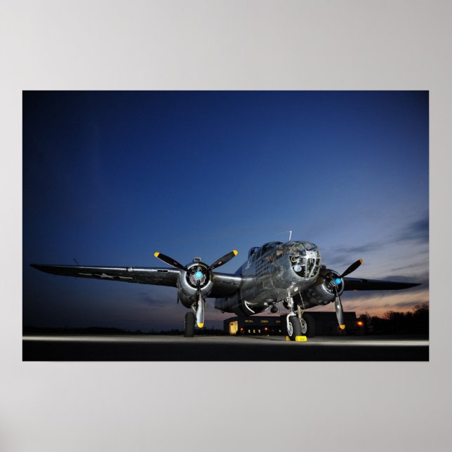 Póster B-25 Mitchell Bomber (Frente)