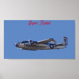 Póster B-25 Super Rabbit 