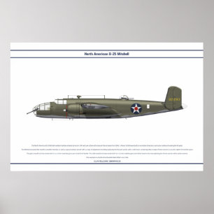 Póster B-25 USA Doolittle