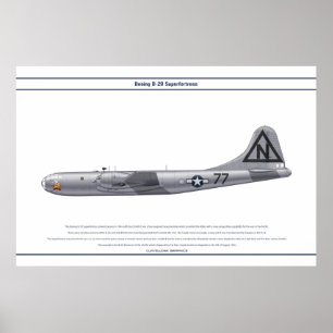 Póster B-29 Bockscar de Estados Unidos
