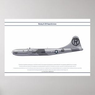Póster B-29 Enola Gay de los Estados Unidos