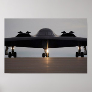 Póster B-2 Avión para bombarderos furtivos