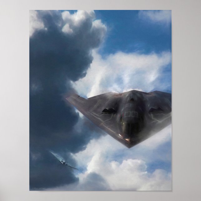 Póster B-2 Spirit Stealth Bomber GHOST MAKER (Frente)