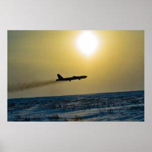 Póster B-52 Estrasburgo en la nieve