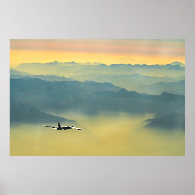 Póster B-52 Estratofortaleza en la niebla (Frente)