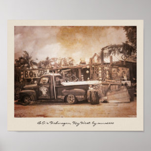 Póster B.O. Fishwagon Key West