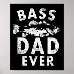 Póster B Papá siempre pescando regalos Día del Padre