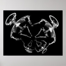 B&W de la familia Skeleton Stretched X-Ray