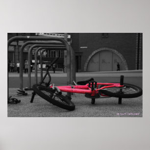 Póster b&w del poster del bmx