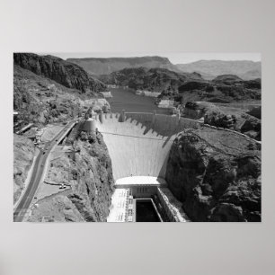 Póster B&W Hoover Dam 3