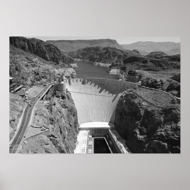 Póster B&W Hoover Dam 3 (Frente)