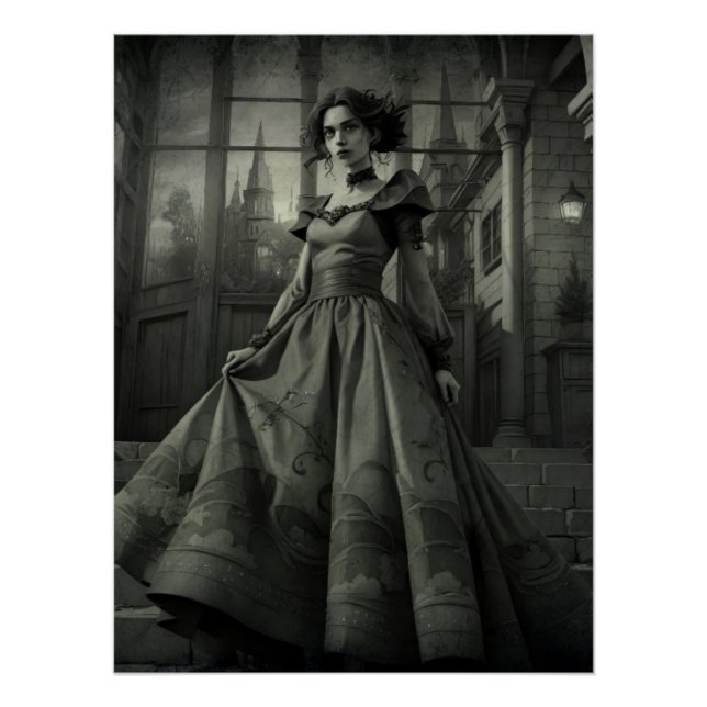 Póster B&W Lady (Anverso)