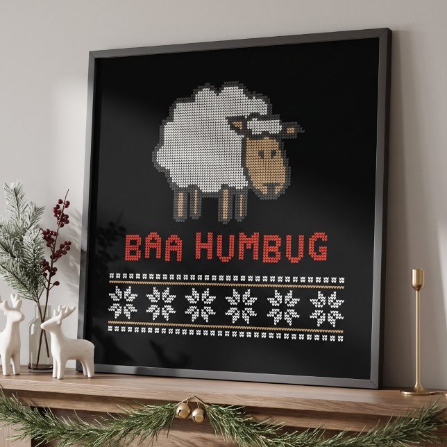 Póster Baa Humbug Navidades Sheep (Subido por el creador)