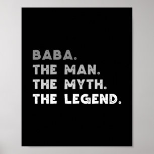 Póster baba el hombre el mito la leyenda cool baba