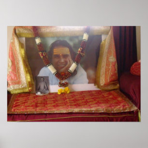 Póster Babaji en el poster del Ashram de Haidakhandi