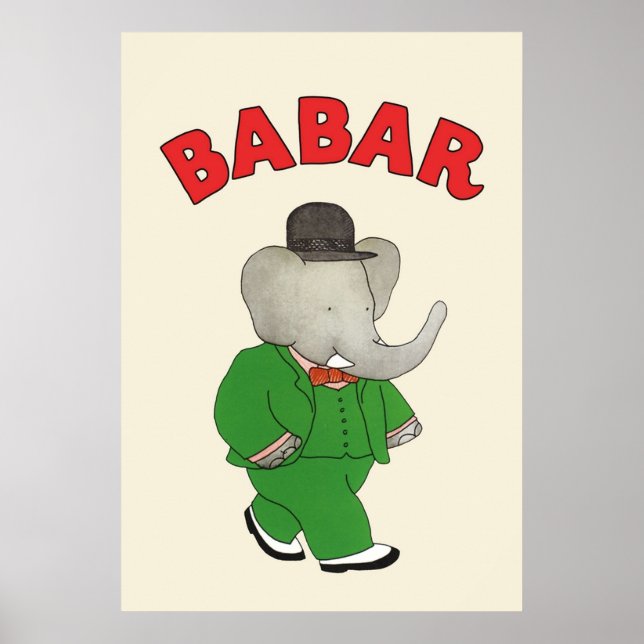 Póster Babar el elefante (Frente)