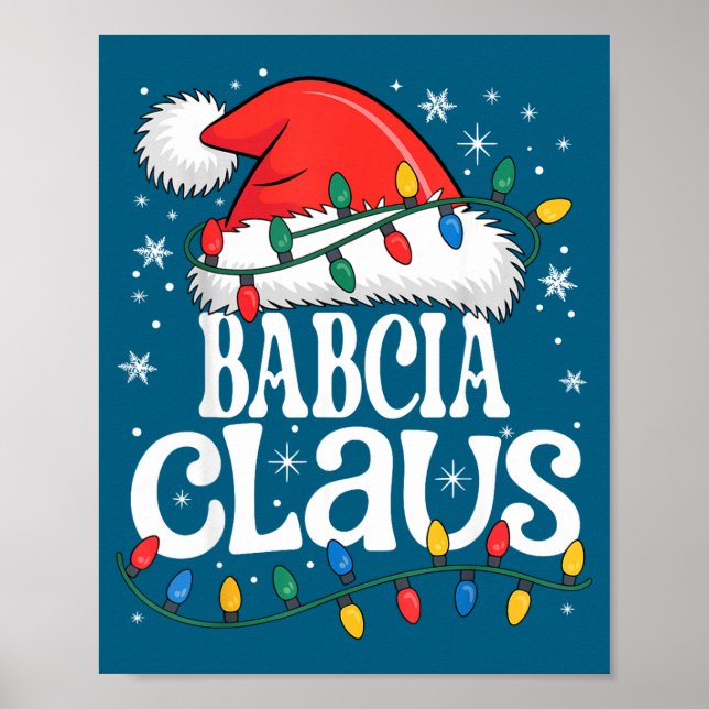 Póster Babcia Claus Funny Xmas Christmas Grandma Holiday  (Frente)