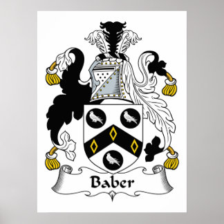 Póster Baber Family Crest