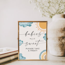 Póster Babies Are Sweet Baby Shower Sunshine