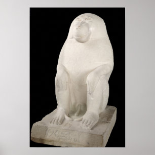 Póster Baboon, Reino Medio, posiblemente la Dinastía VII