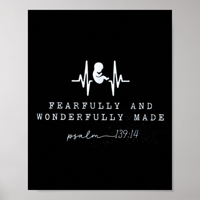 Póster Baby Announcement Fearfully And Wonderfully Made,  (Frente)