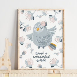 Póster Baby Bird Blue Wonmaravilloso Poster Mundial | Art
