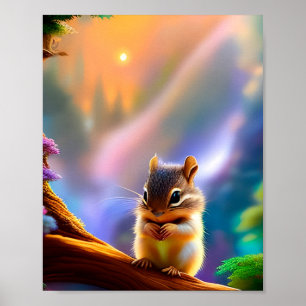 Póster Baby Chipmunk