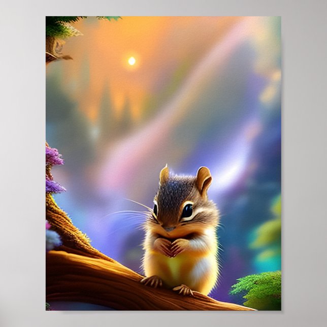 Póster Baby Chipmunk (Frente)