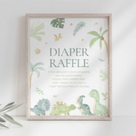 Póster Baby Dino Baby Shower Momosa Bar Rótulo