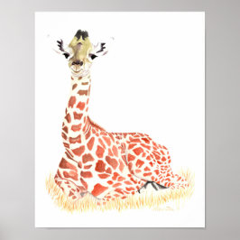 Póster baby giraffe