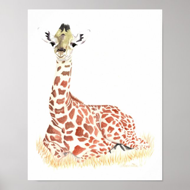 Póster baby giraffe (Frente)