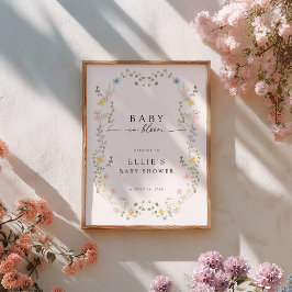Póster Baby In Bloom Welcome Poster Sign