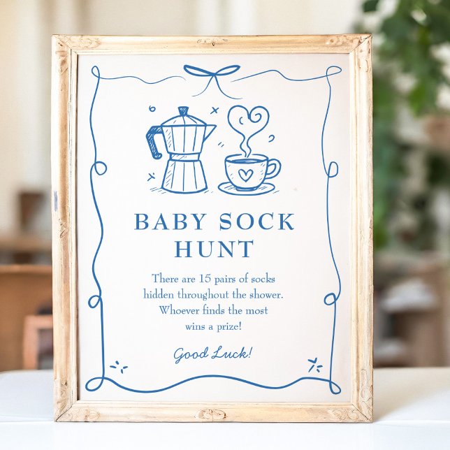 Póster Baby is Brewing Coffee Baby Sock Hunt Sign (Subido por el creador)