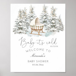 Póster Baby It's Cold Outside Welcome