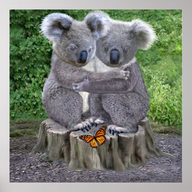 PÓSTER BABY KOALA HUGGIES (Frente)