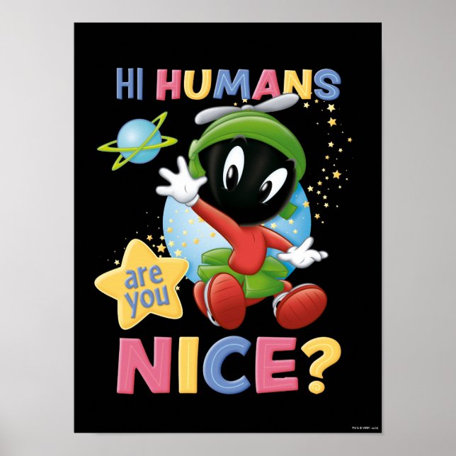 Póster Baby MARVIN THE MARTIAN™| Hi Humans (Frente)