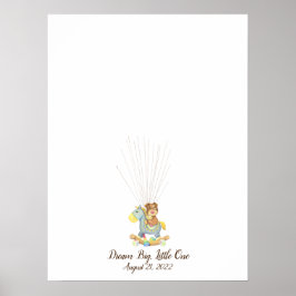 Póster Baby Puppy Fingprint Guest Book