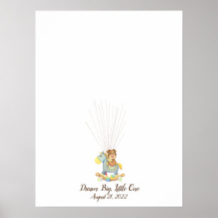 Póster Baby Puppy Fingprint Guest Book