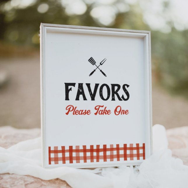 Póster Baby Q Barbecue Baby Shower Favor Rótulo (Subido por el creador)