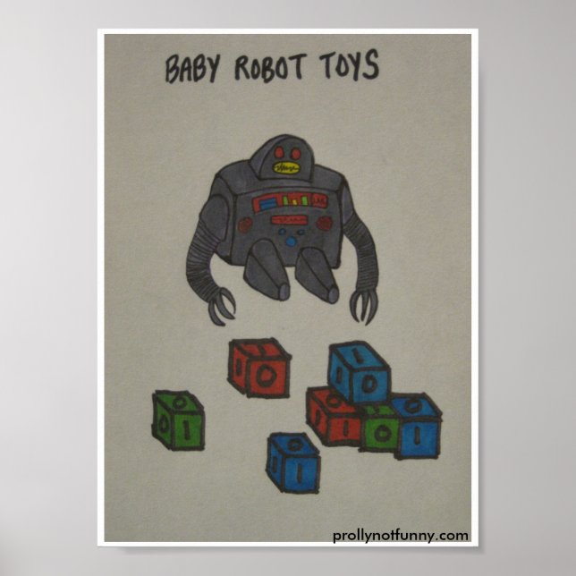 Póster Baby Robot Toys (Frente)