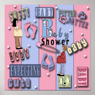 Póster Baby Shower 1Poster Print