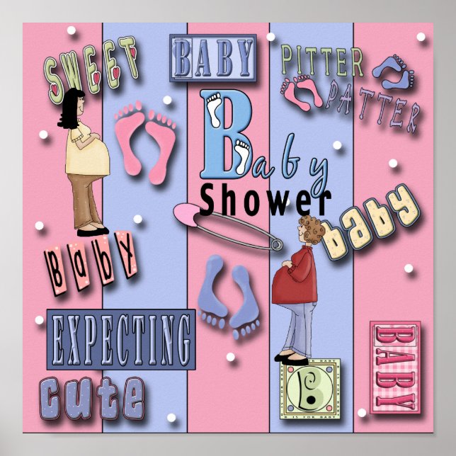 Póster Baby Shower 1Poster Print (Frente)