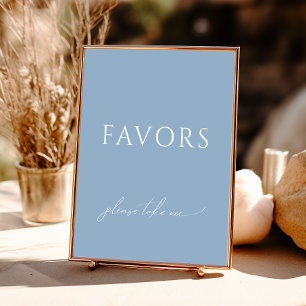 Póster Baby Shower azul y agitado y caprichoso favorece a