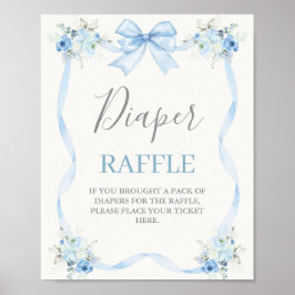 Póster Baby Shower Boy con arco